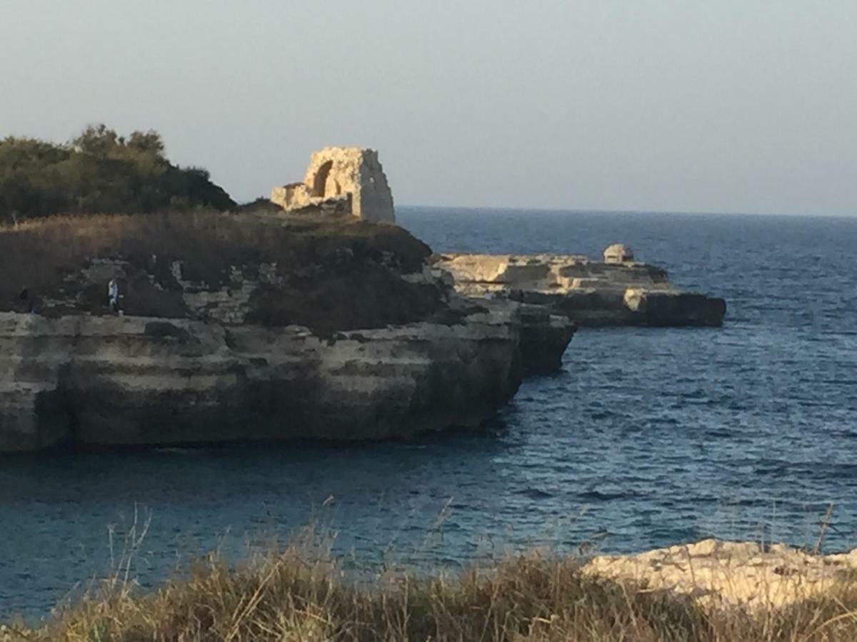 Casa Sul Mare - Wifi Free - Parcheggio Privato Daire San Foca Dış mekan fotoğraf