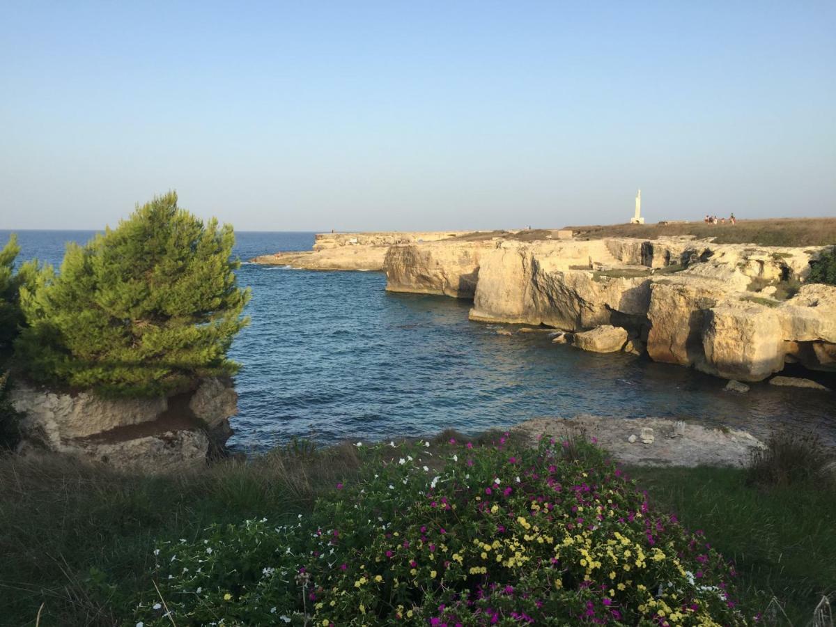Casa Sul Mare - Wifi Free - Parcheggio Privato Daire San Foca Dış mekan fotoğraf