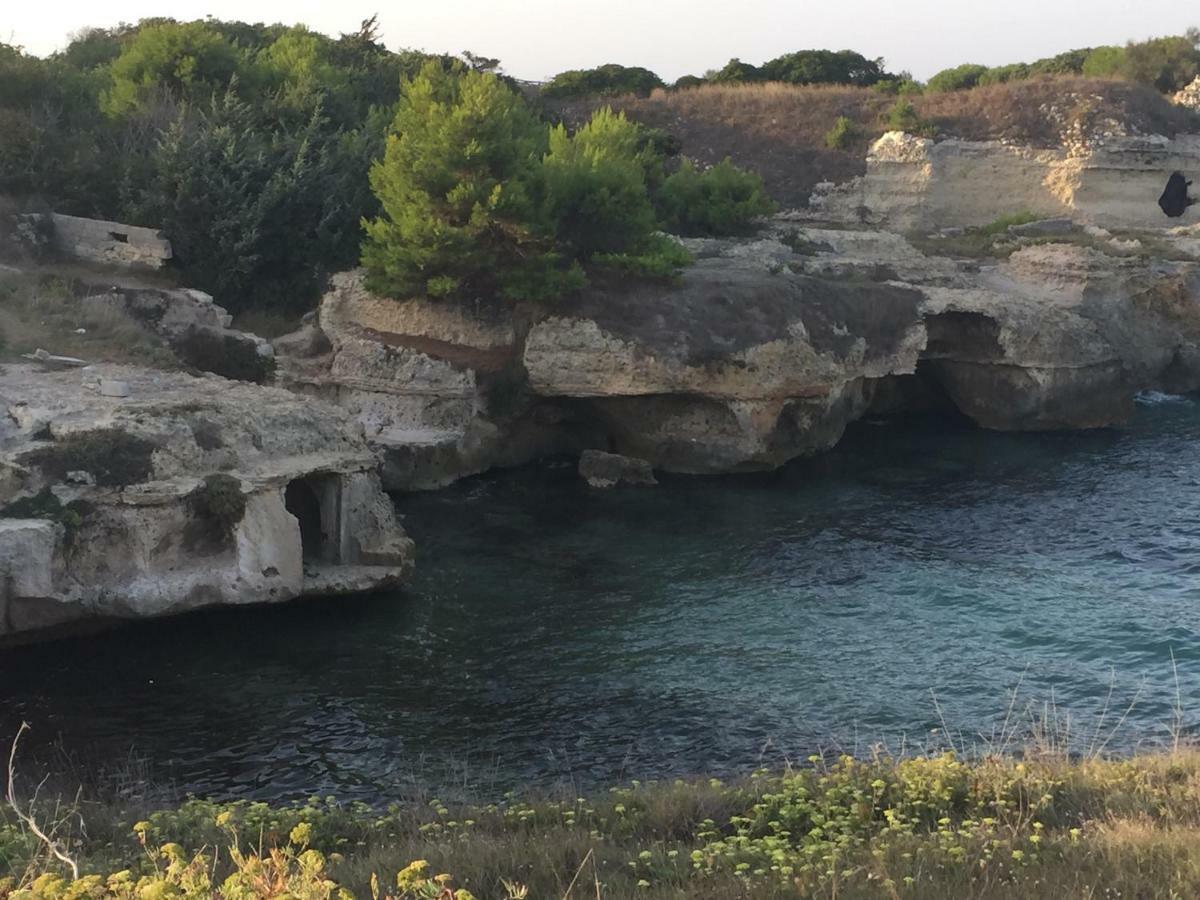 Casa Sul Mare - Wifi Free - Parcheggio Privato Daire San Foca Dış mekan fotoğraf